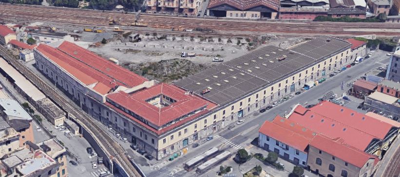 Manufatti architettonici nell'area scalo FF.SS (edificio, ferroviario) - Genova (GE)  (XX, Fine)