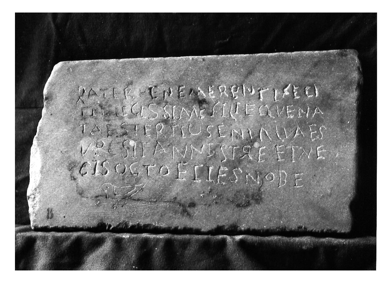 iscrizione funeraria - produzione tardoantica (secc. IV-VI d.C)