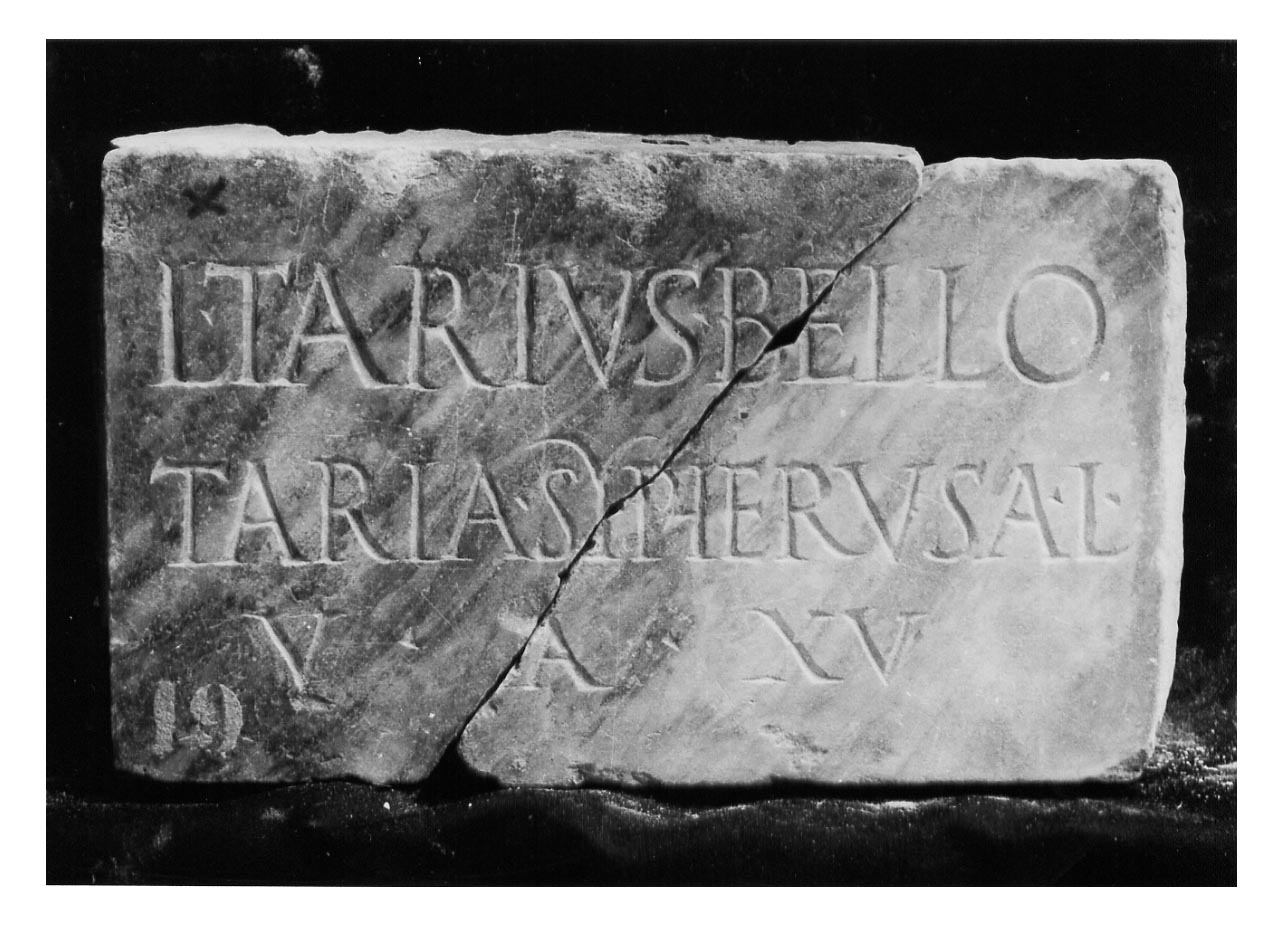 iscrizione funeraria - produzione imperiale (secc. I-II d.C)