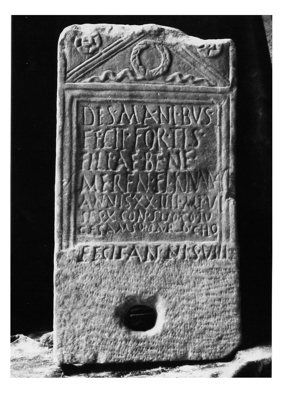 iscrizione funeraria - produzione imperiale (secc. I-II d.C)