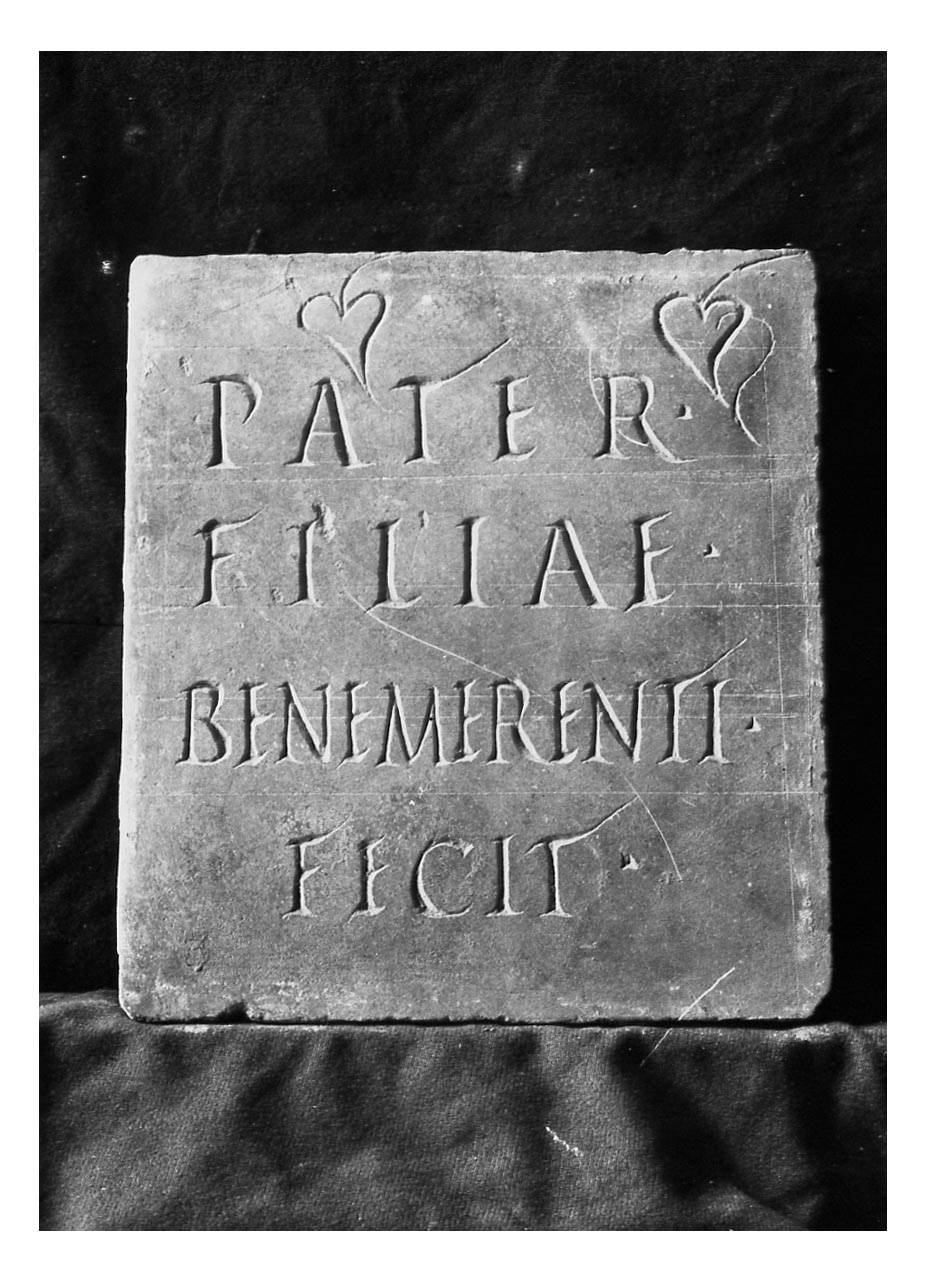 iscrizione funeraria - produzione imperiale (sec. II d.C)