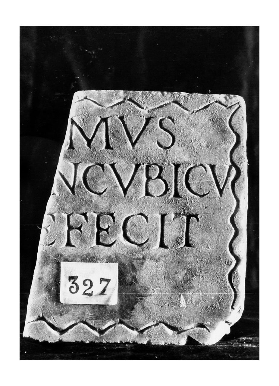 iscrizione funeraria - produzione imperiale (secc. I-II d.C)