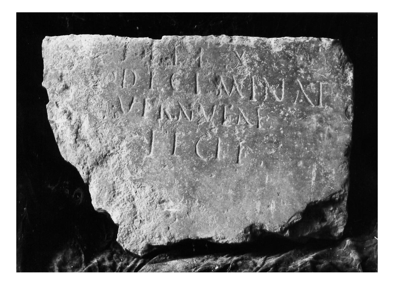 iscrizione funeraria - produzione imperiale (sec. III d.C)