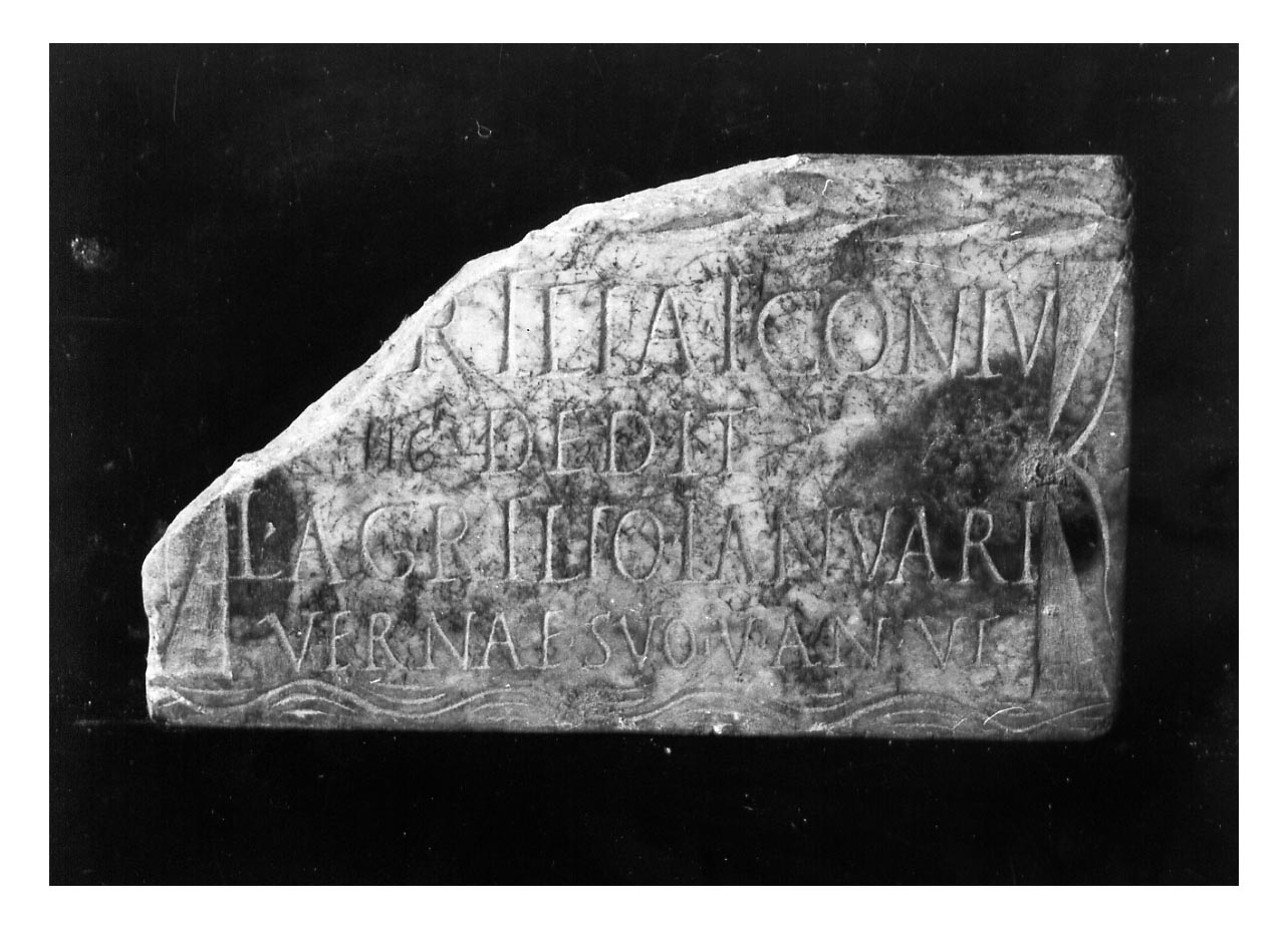 iscrizione funeraria - produzione imperiale (sec. II d.C)