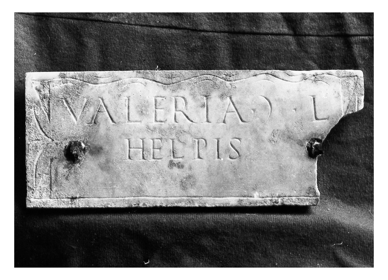 iscrizione funeraria - produzione imperiale (secc. I-II d.C)