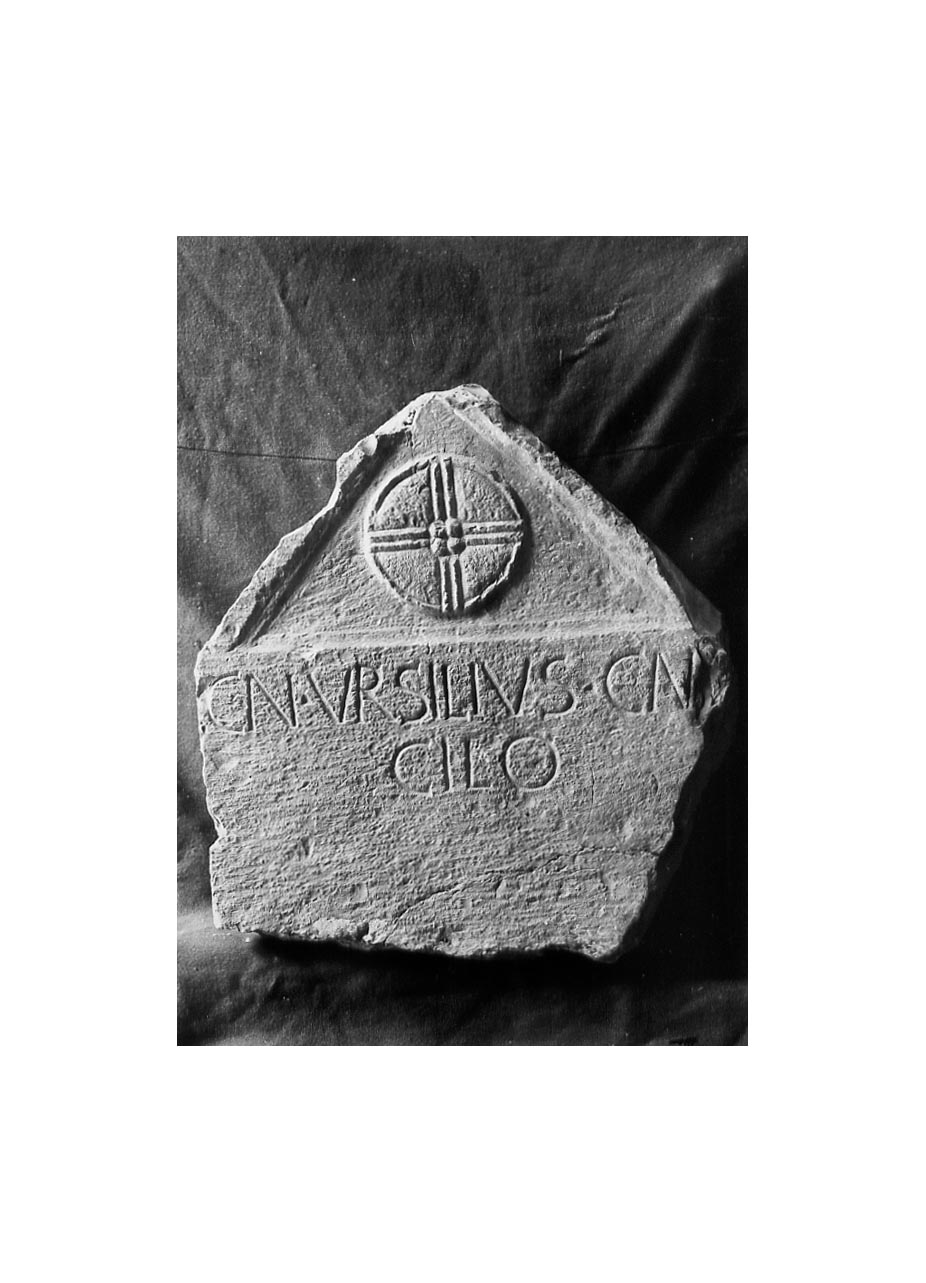 iscrizione funeraria - produzione imperiale (fine/inizio secc. I a.C.-I d.C)