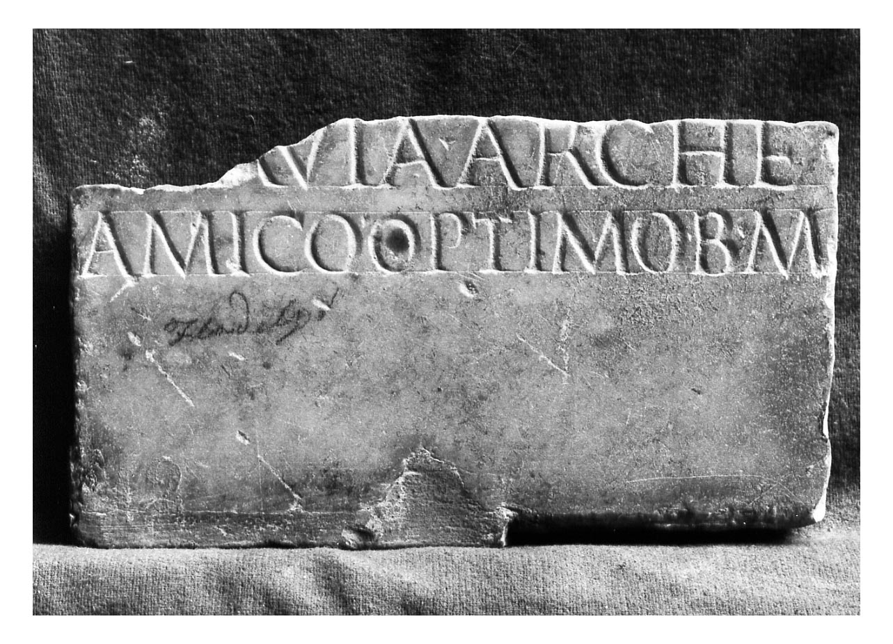 iscrizione funeraria - produzione imperiale (secc. I-II d.C)