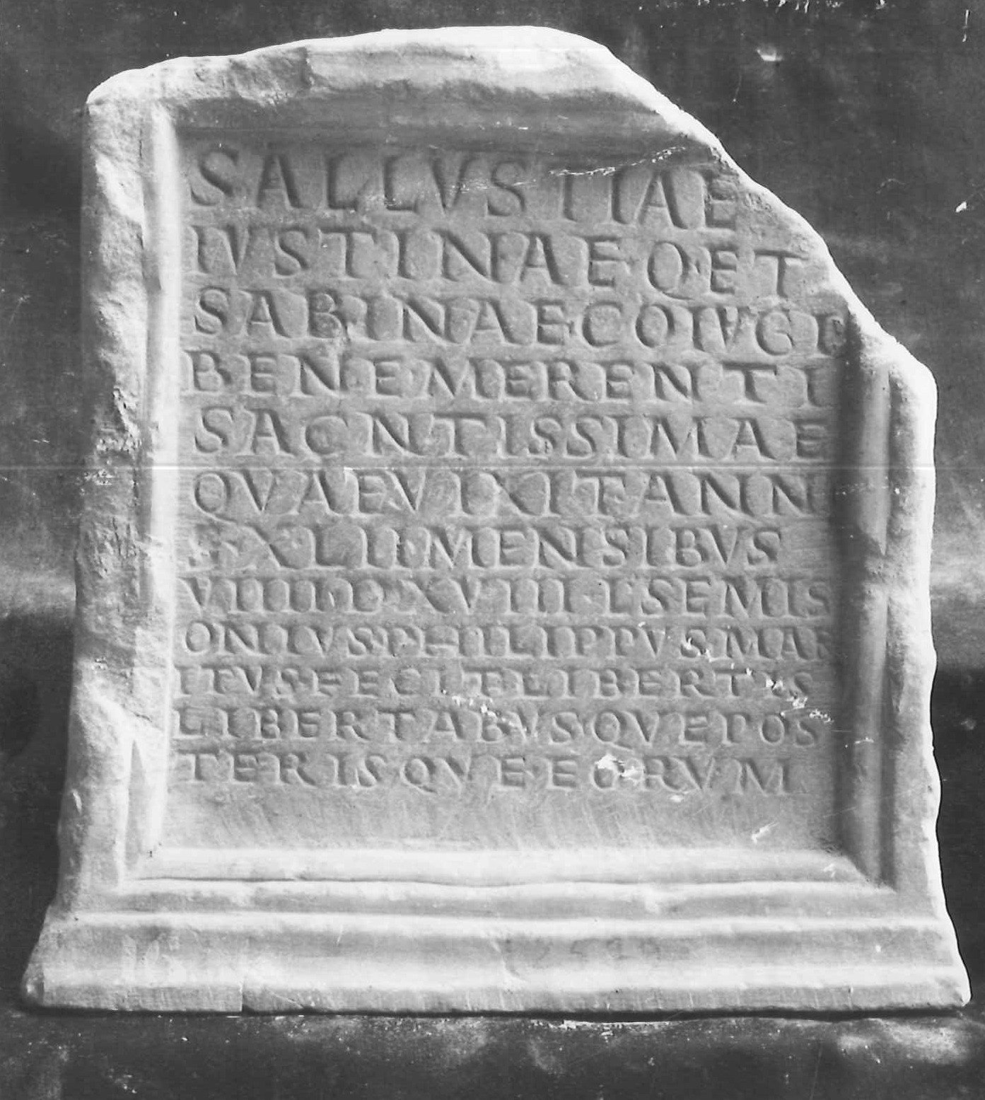 iscrizione funeraria - produzione imperiale (secc. II-III d.C)