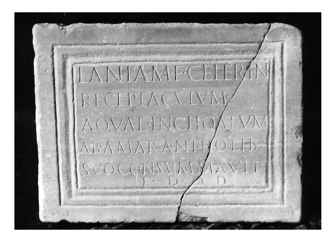 iscrizione commemorativa - produzione imperiale (sec. II d.C)