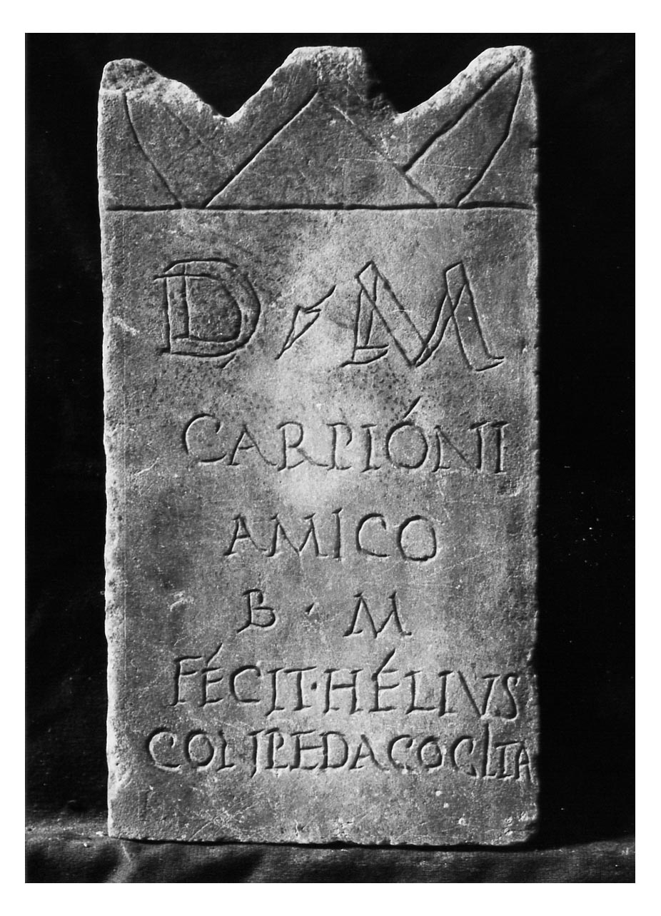 iscrizione funeraria - produzione imperiale (sec. II d.C)