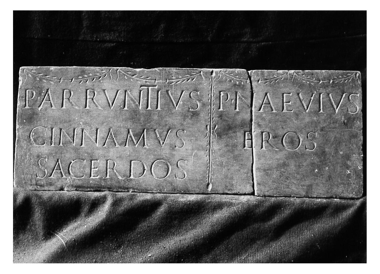 iscrizione funeraria - produzione imperiale (sec. I d.C)