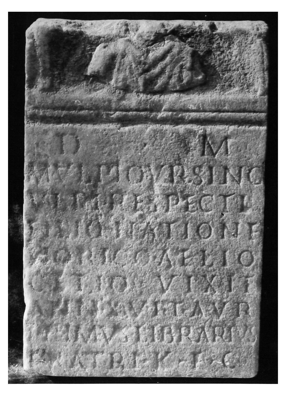 iscrizione funeraria - produzione imperiale (sec. II d.C)