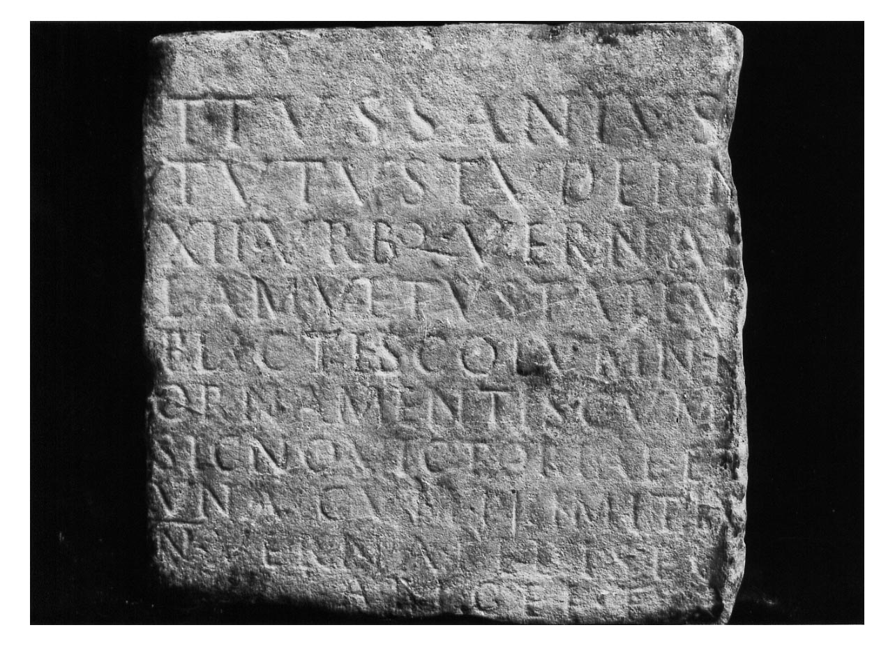 iscrizione commemorativa - produzione imperiale (sec. III d.C)