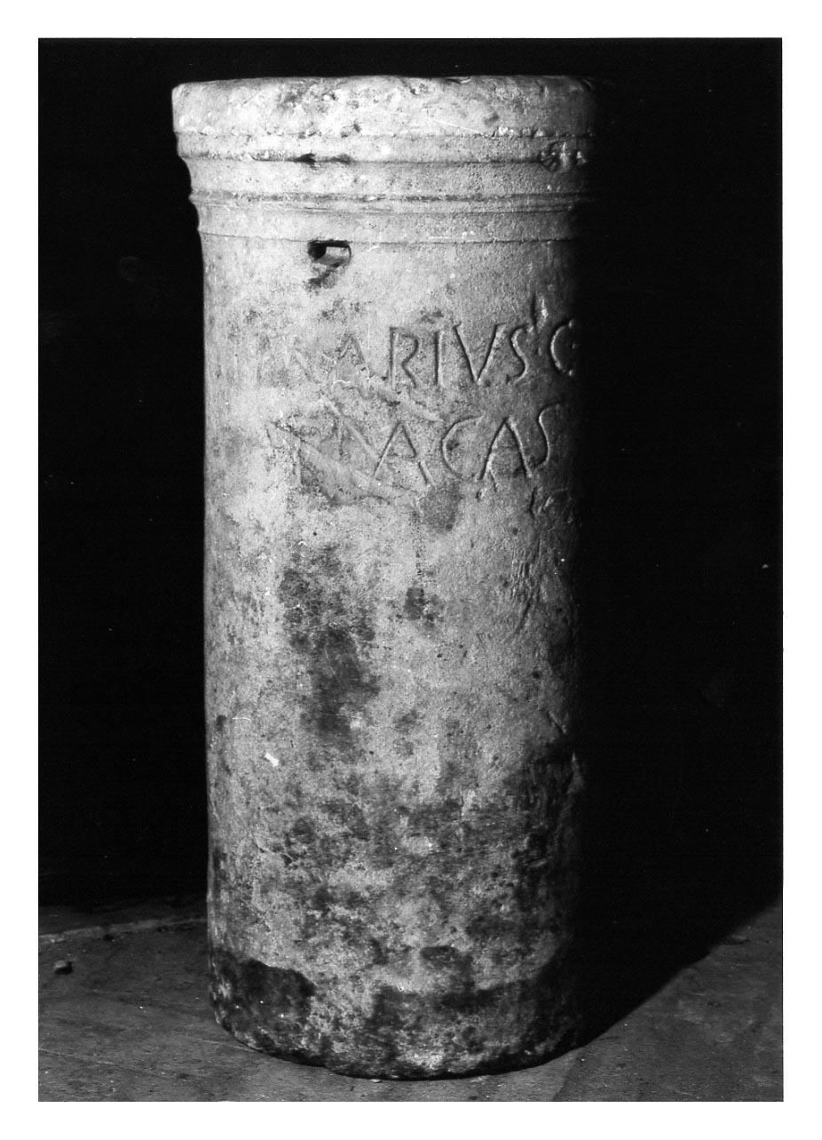 cippo sepolcrale, cippo iscritto - Età romana (fine/inizio secc. I a.C.-I d.C)