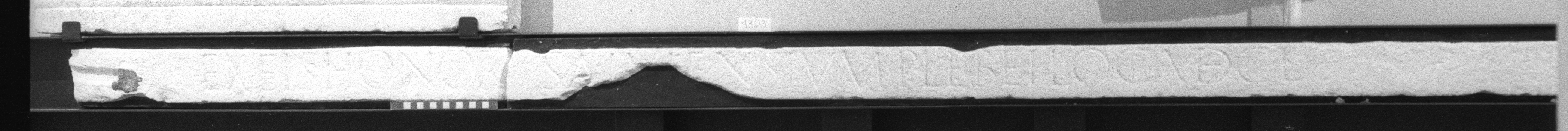 cornice iscritta/frammento (prima metà sec. I d.C)