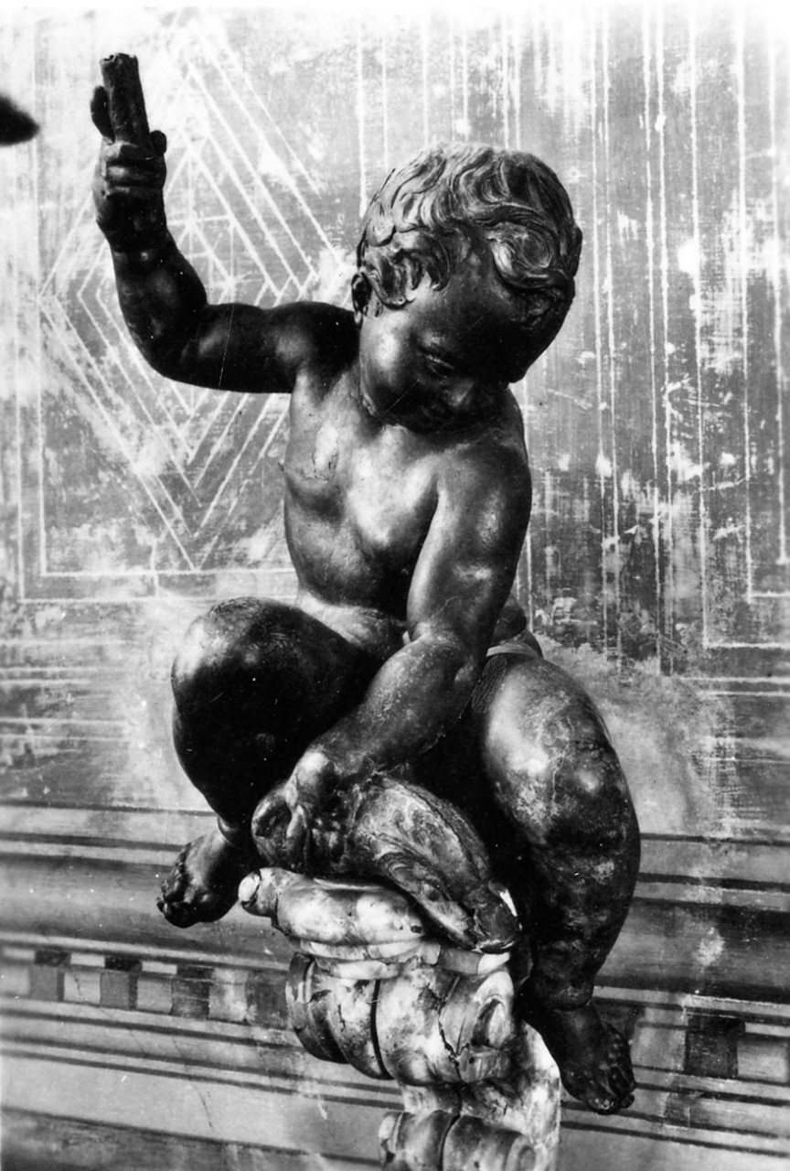 putto che pesca (scultura) di Boulogne Jean de detto Giambologna (sec. XVI)