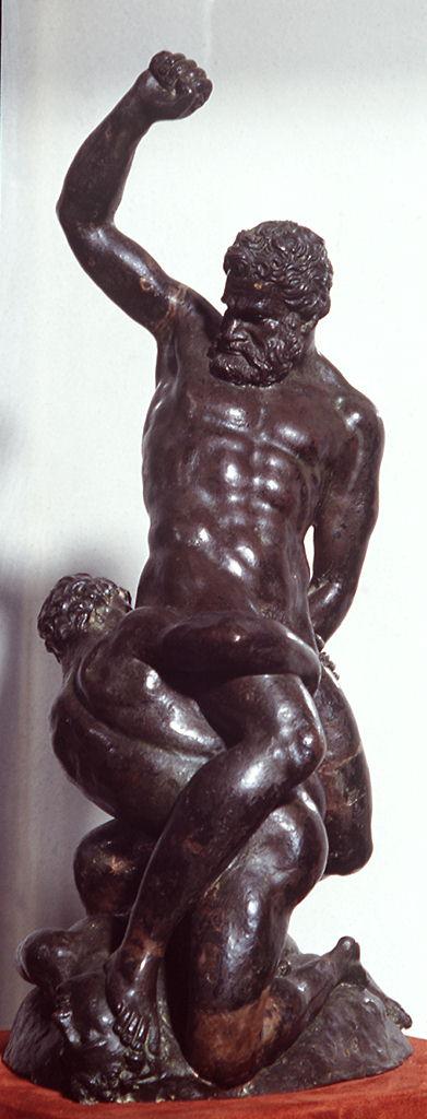 Sansone uccide i Filistei (scultura) di Pierino da Vinci (attribuito) (sec. XVI)