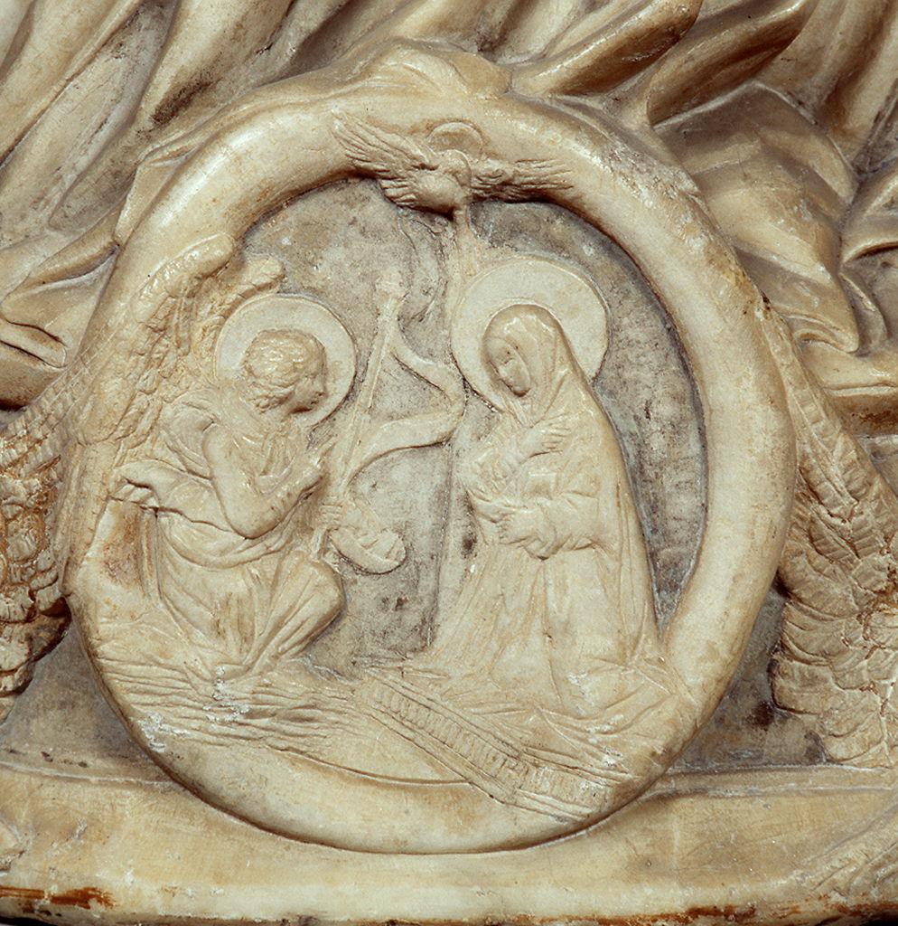 Annunciazione (rilievo) di Gagini Domenico (bottega) (seconda metà sec. XV)