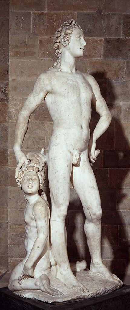 Apollo e Giacinto (statua) di Cellini Benvenuto (sec. XVI)