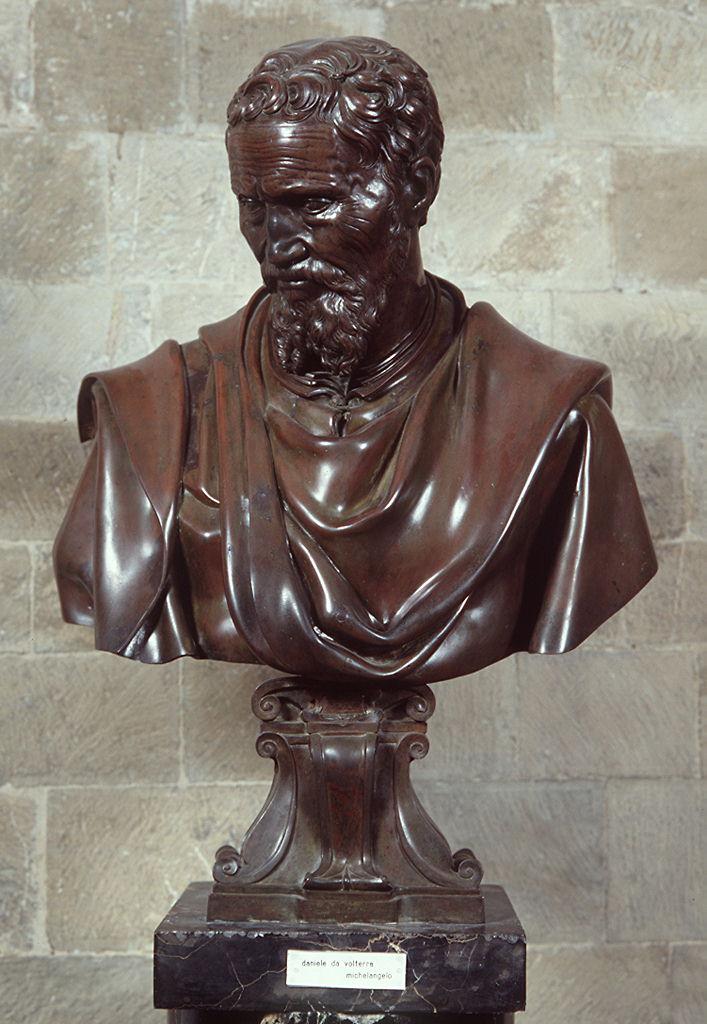 ritratto di Michelangelo Buonarroti (scultura - mezzobusto) di Daniele da Volterra (attribuito) (sec. XVI)