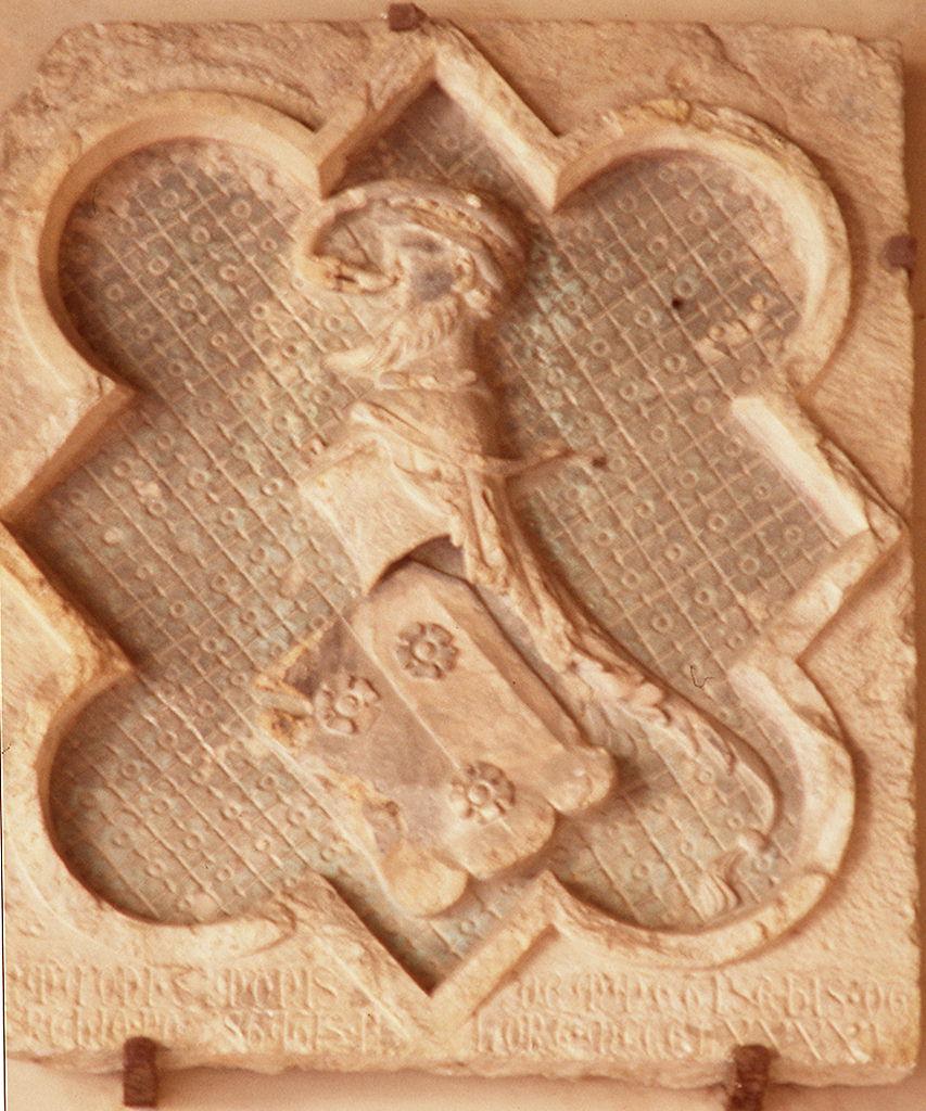 stemma del podestà Simone Manenteschi da Trevi (rilievo) di Talenti Simone (maniera) (sec. XIV)