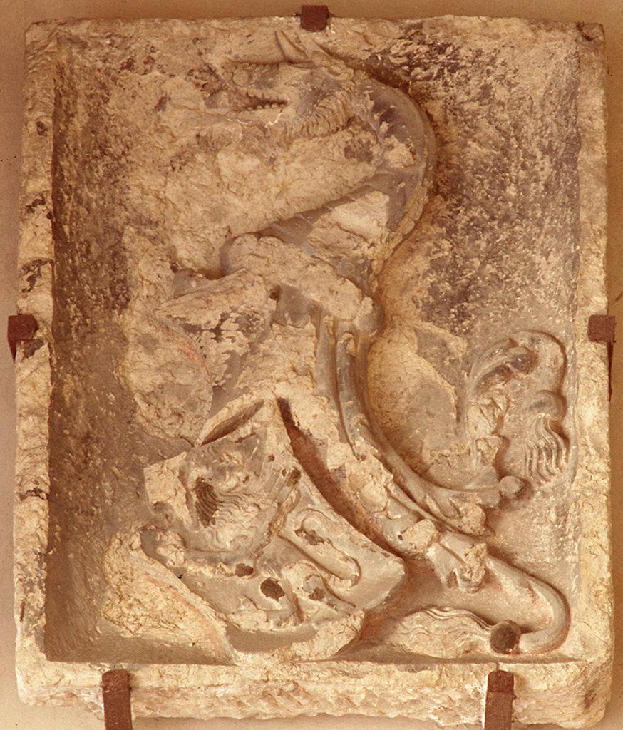 stemma di Angiolo Alaleoni di Monte santa Maria, Podestà (rilievo) - bottega toscana (sec. XV)