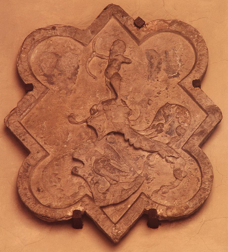 stemma del podestà Paolo di Angelo Manni da Piperno (rilievo) di Ghiberti Lorenzo (bottega) (sec. XV)