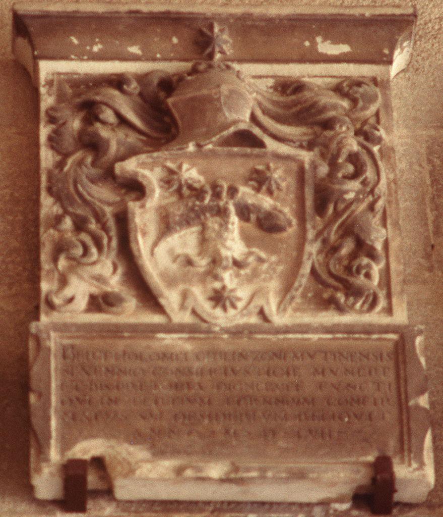 stemma del pretore Bartolomeo Grillinzoni di Modena (rilievo) - bottega toscana (sec. XVI)