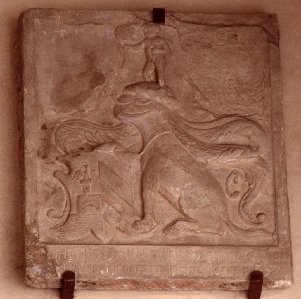 stemma del podestà Giovanni Panalfucci di Civitacastellana (rilievo) - bottega toscana (sec. XV)