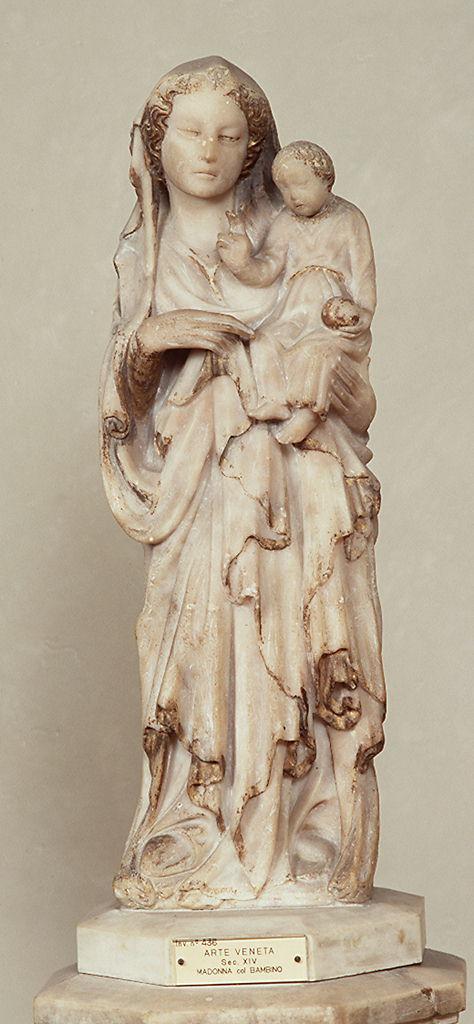 Madonna con Bambino (scultura) - ambito veneto (ultimo quarto sec. XIV)