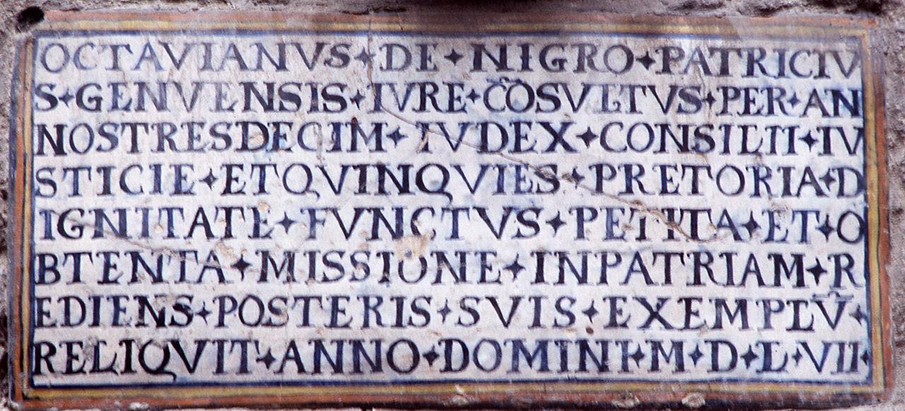 lapide - bottega toscana (sec. XVI)