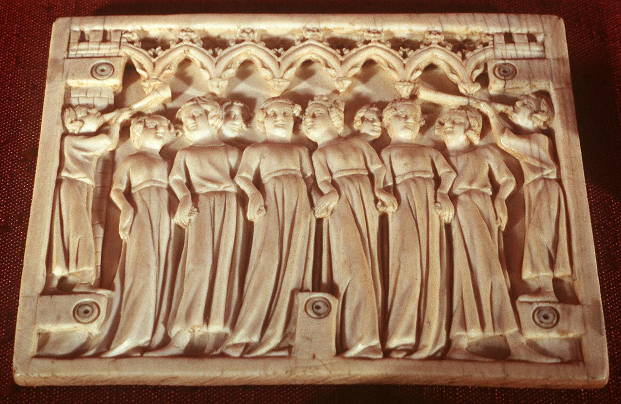 strage degli innocenti (placchetta) - manifattura francese (prima metà sec. XIV)