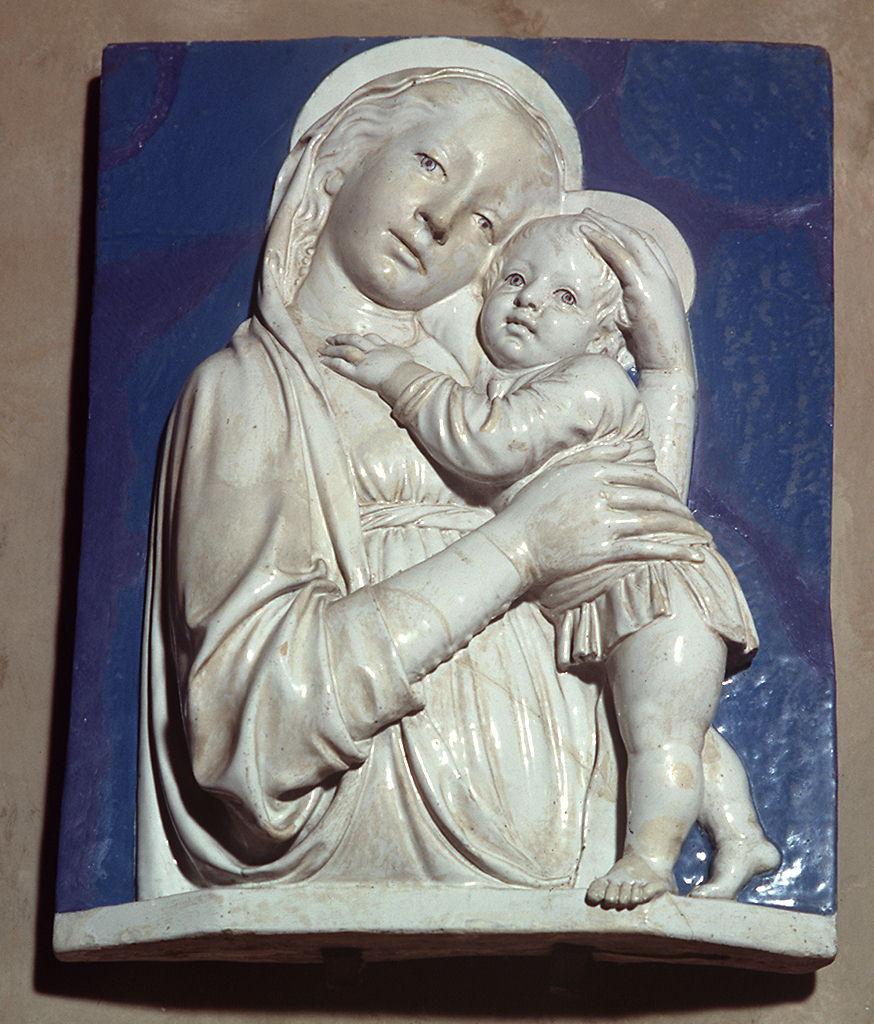 Madonna con Bambino (rilievo) di Della Robbia Luca (sec. XV)