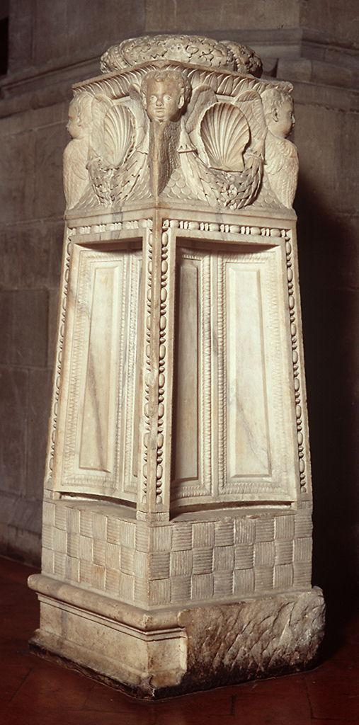 motivi decorativi, teste di cherubini (base, serie) di Bardi Donato detto Donatello (bottega) (sec. XV)