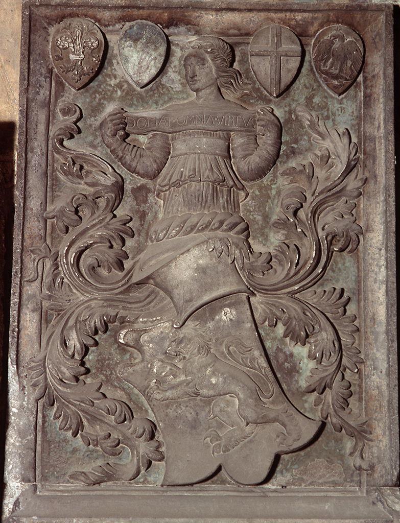 stemma del podestà Cristoforo Malvicini (rilievo) - bottega toscana (sec. XV)