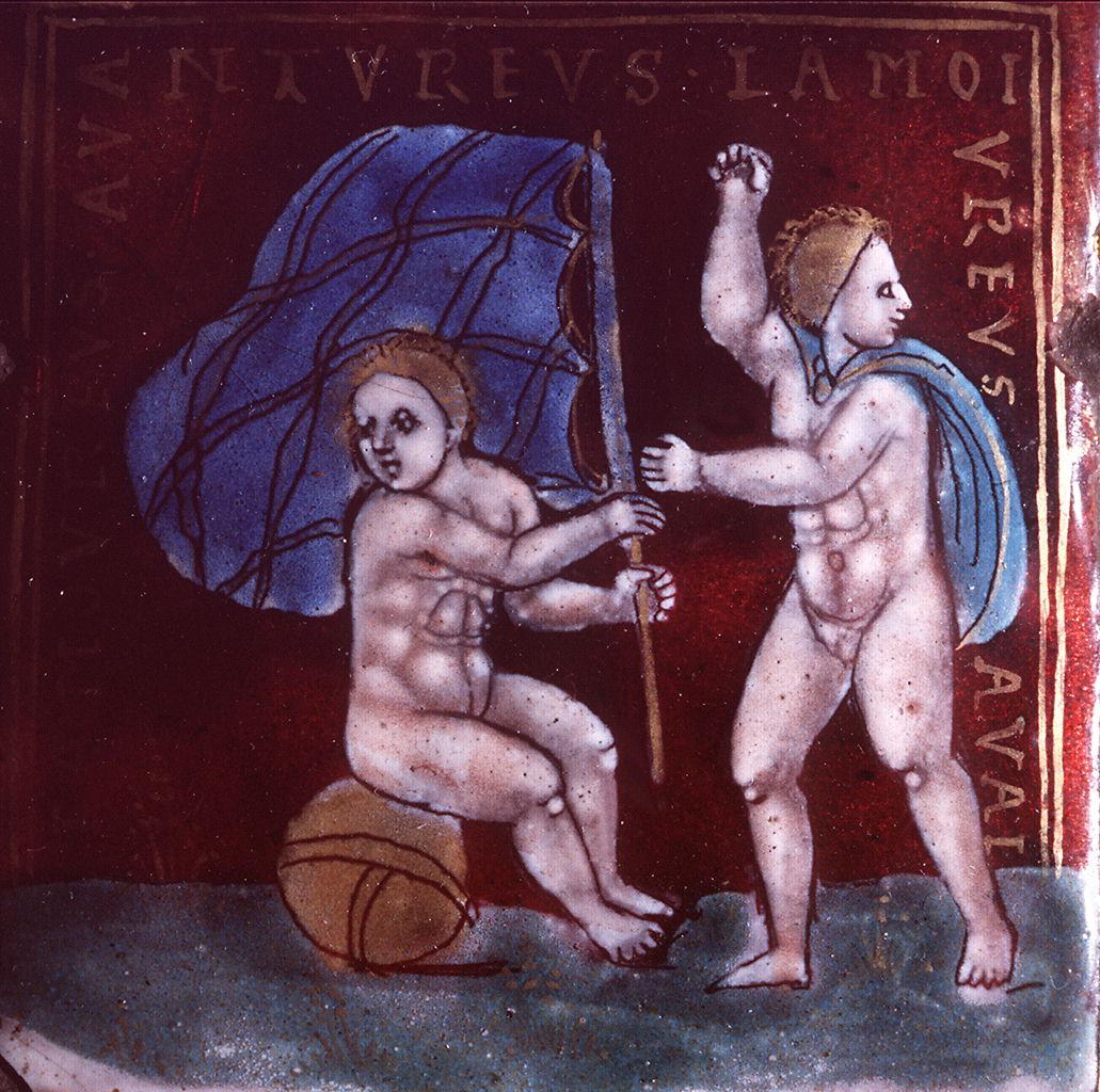 scena allegorica (placchetta di cofanetto) di Nouailher Colin (sec. XVI)