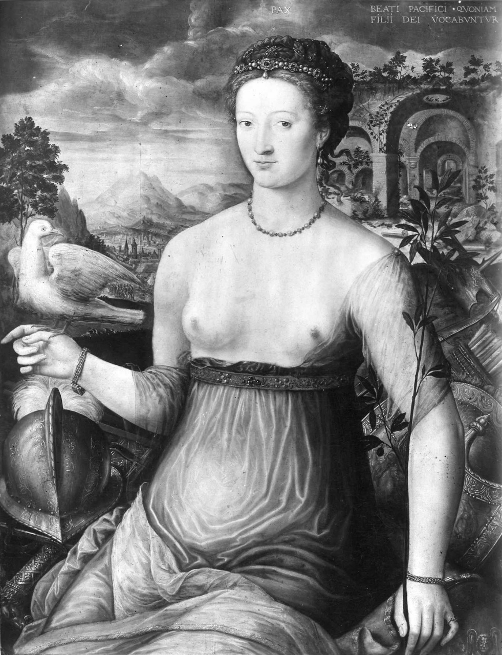 Pax, allegoria della pace (dipinto) di Capassini Jean (attribuito) (sec. XVI)