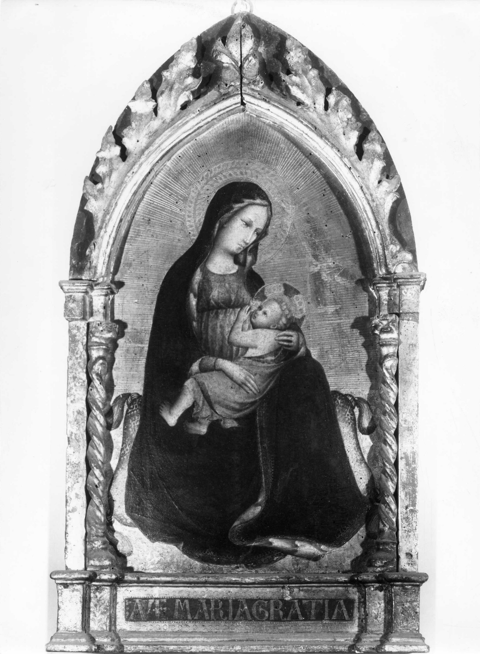 Madonna dell'Umiltà (dipinto) di Maestro della Madonna Straus (attribuito) (inizio sec. XV)