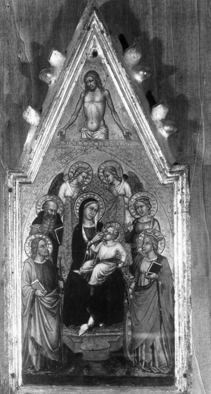 Madonna in trono con Bambino e Santi (dipinto) di Martino di Bartolomeo di Biagio (attribuito) (inizio sec. XV)