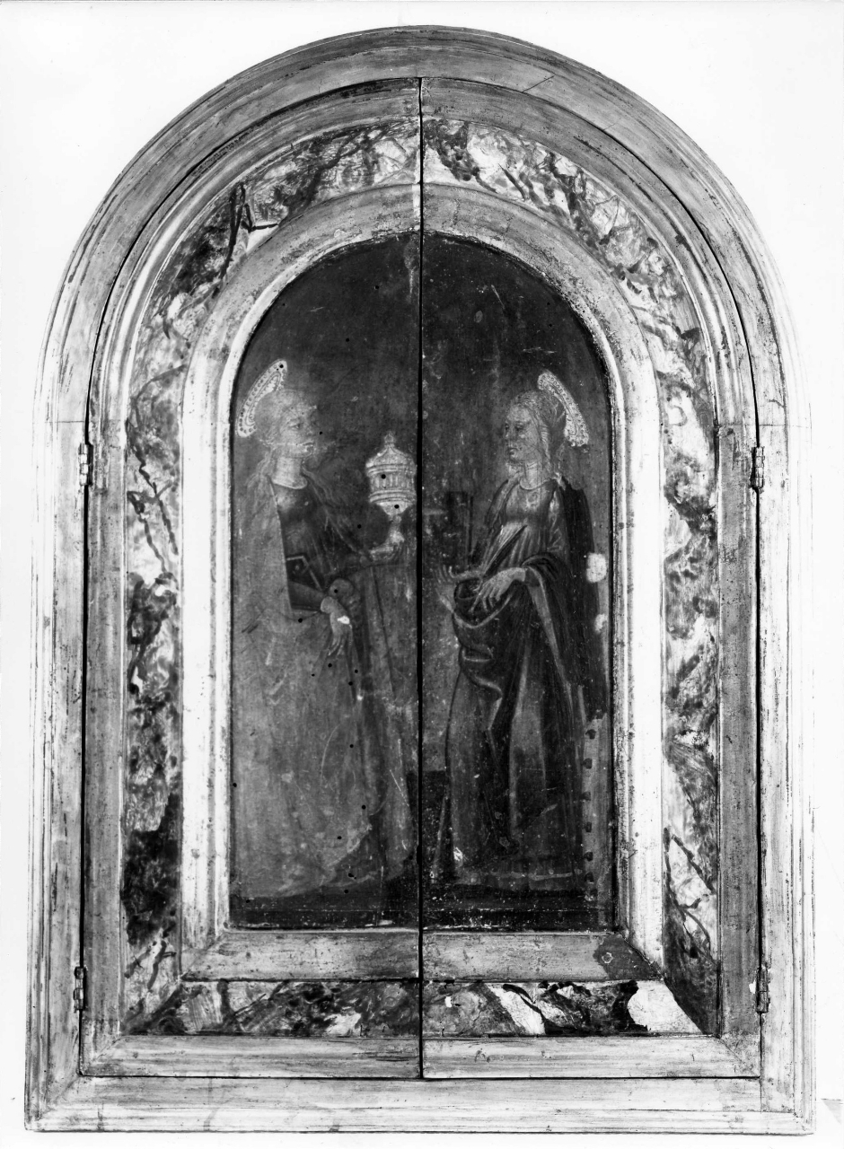 Santa Maria Maddalena e Santa Caterina d'Alessandria (sportello di altarolo) di Neri di Bicci (attribuito) (seconda metà sec. XV)