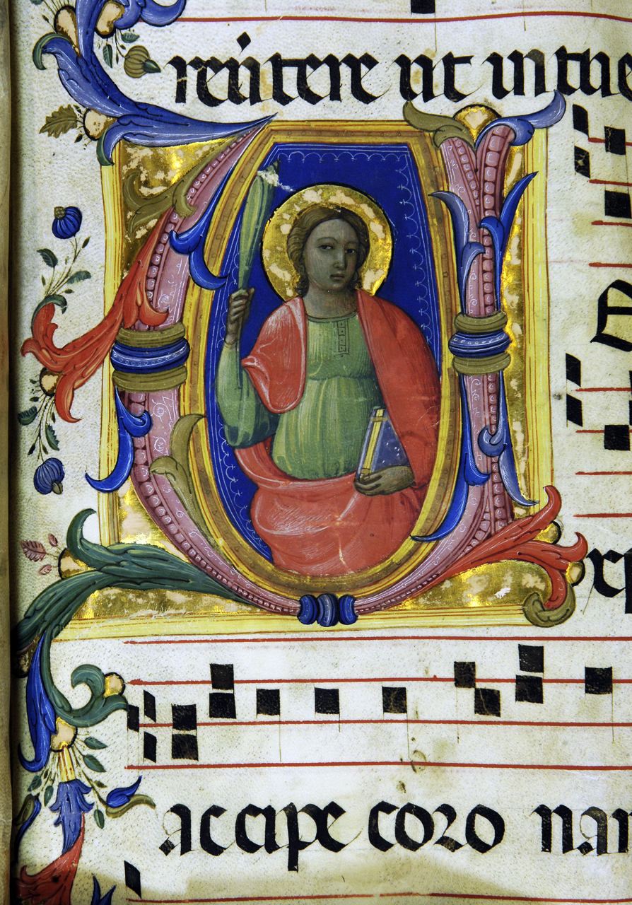 Santa martire (miniatura) di Lorenzo Monaco (attribuito) (primo quarto sec. XV)