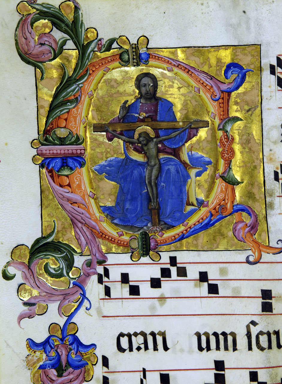 Trinità (miniatura) di Lorenzo Monaco (attribuito) (primo quarto sec. XV)