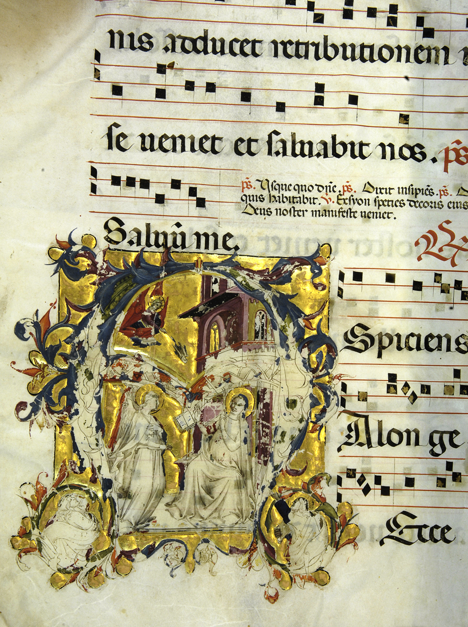 Annunciazione (miniatura) di Lorenzo Monaco (fine sec. XIV)