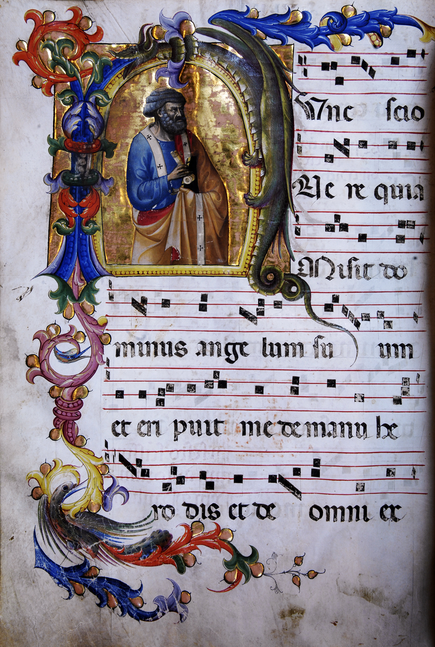 San Pietro (miniatura) di Bartolomeo di Fruosino (attribuito) (primo quarto sec. XV)