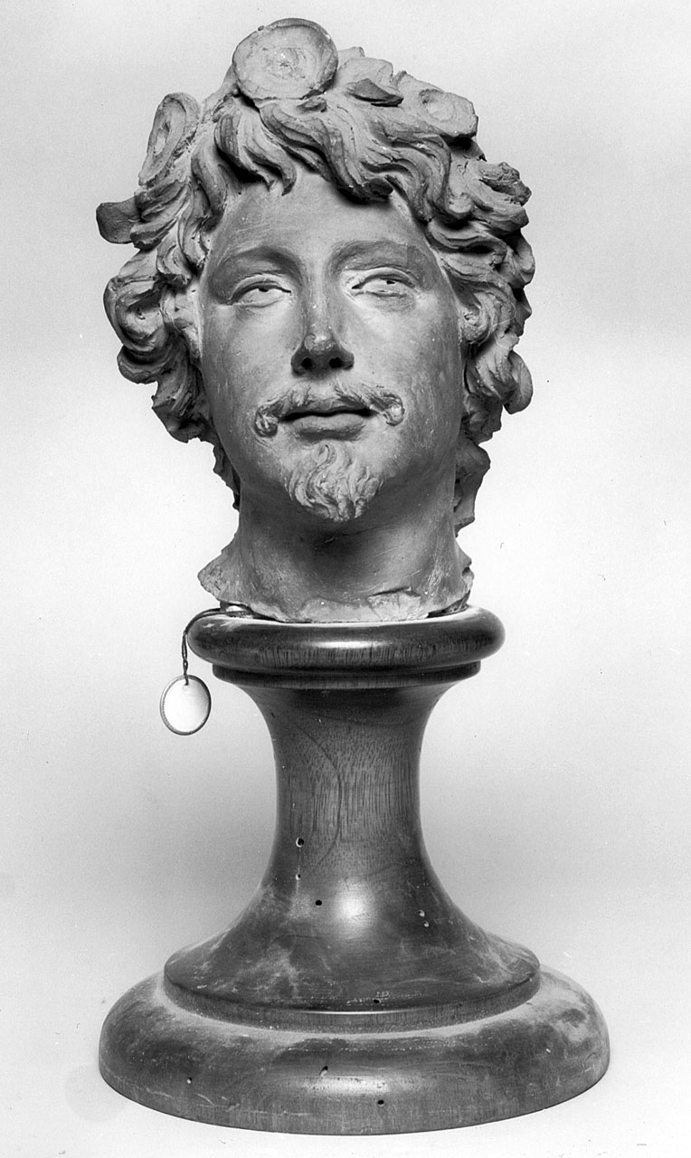 testa d'uomo con barba (scultura) - ambito toscano (prima metà sec. XVII)