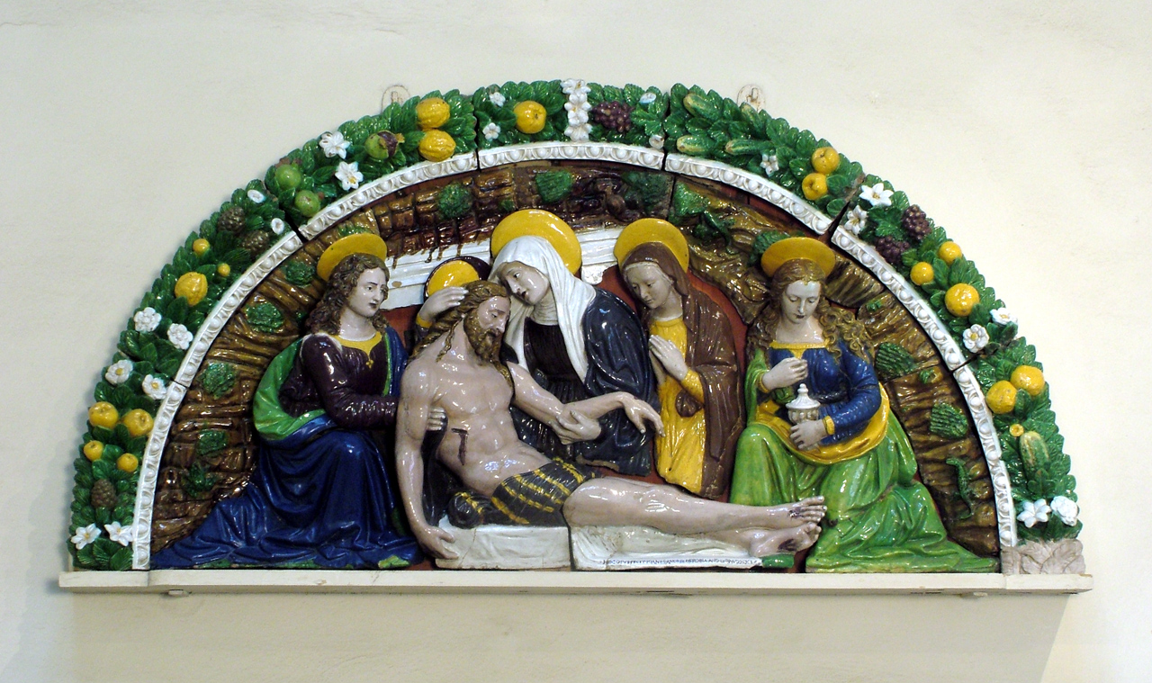 deposizione di Cristo nel sepolcro (rilievo) di Della Robbia Giovanni (sec. XVI)