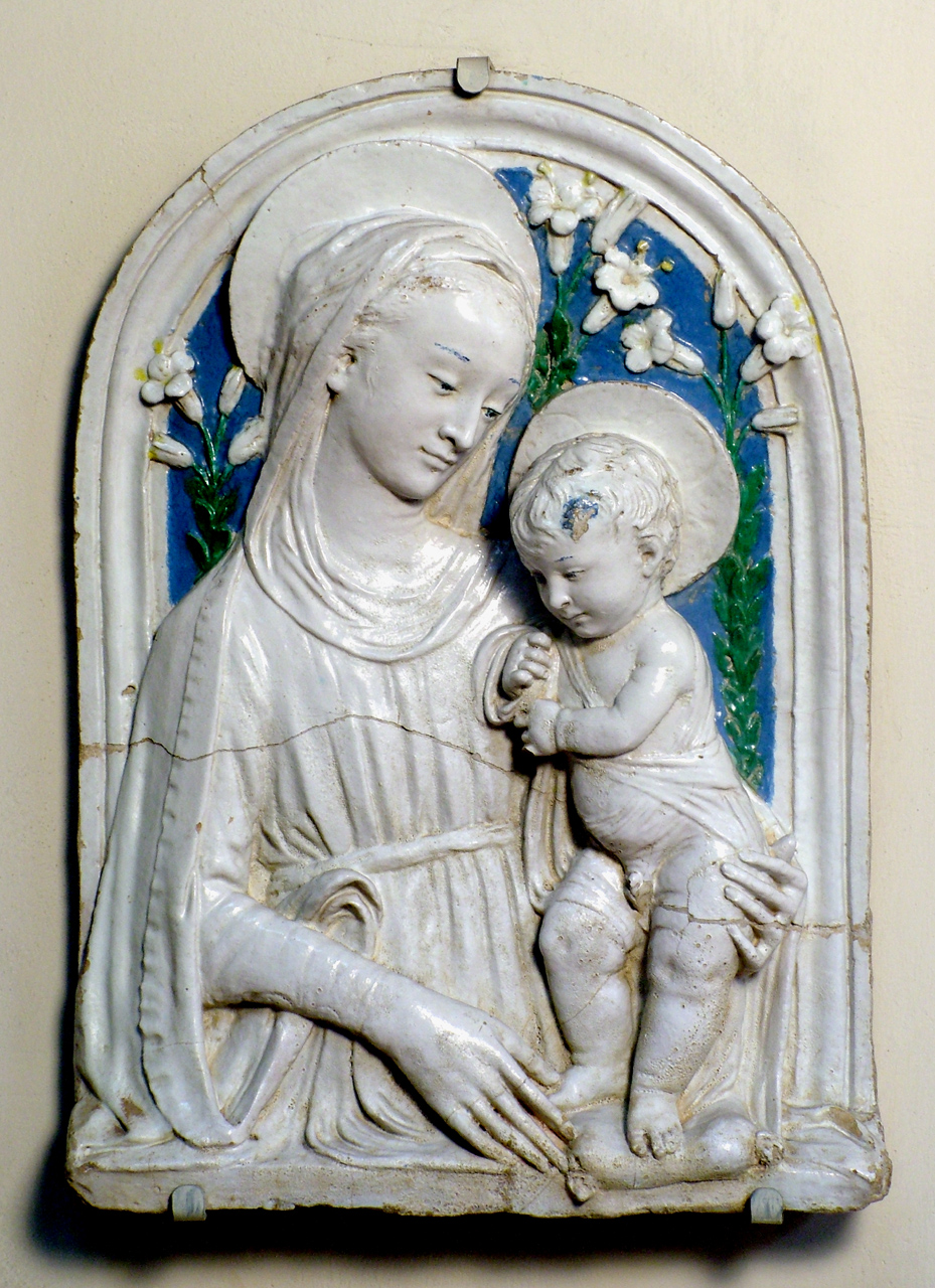 Madonna con Bambino (rilievo) di Buglioni Benedetto (bottega) (sec. XVI)