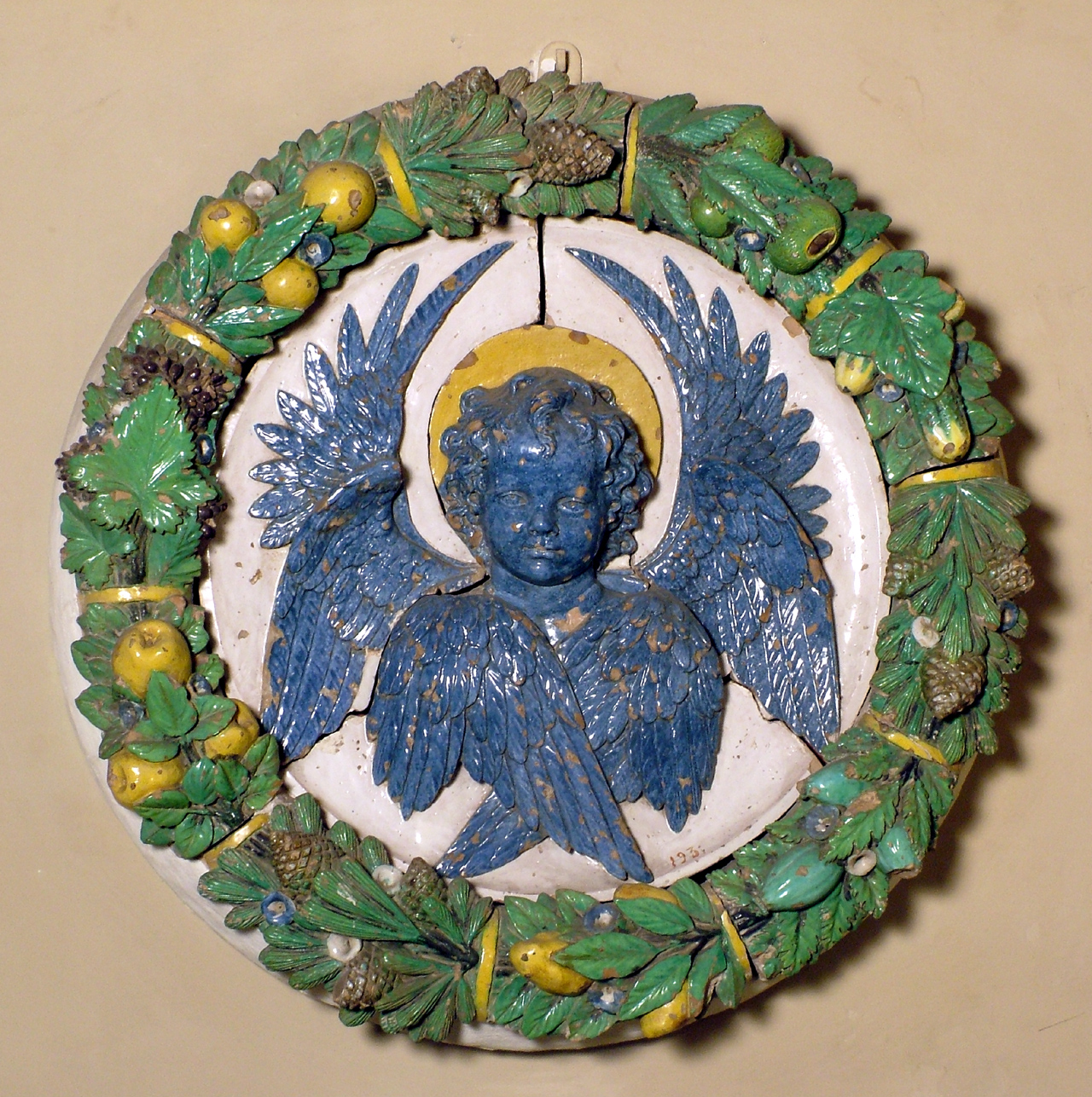 stemma del Capitolo della cattedrale di Firenze (rilievo) di Della Robbia Andrea (bottega) (secc. XV/ XVI)