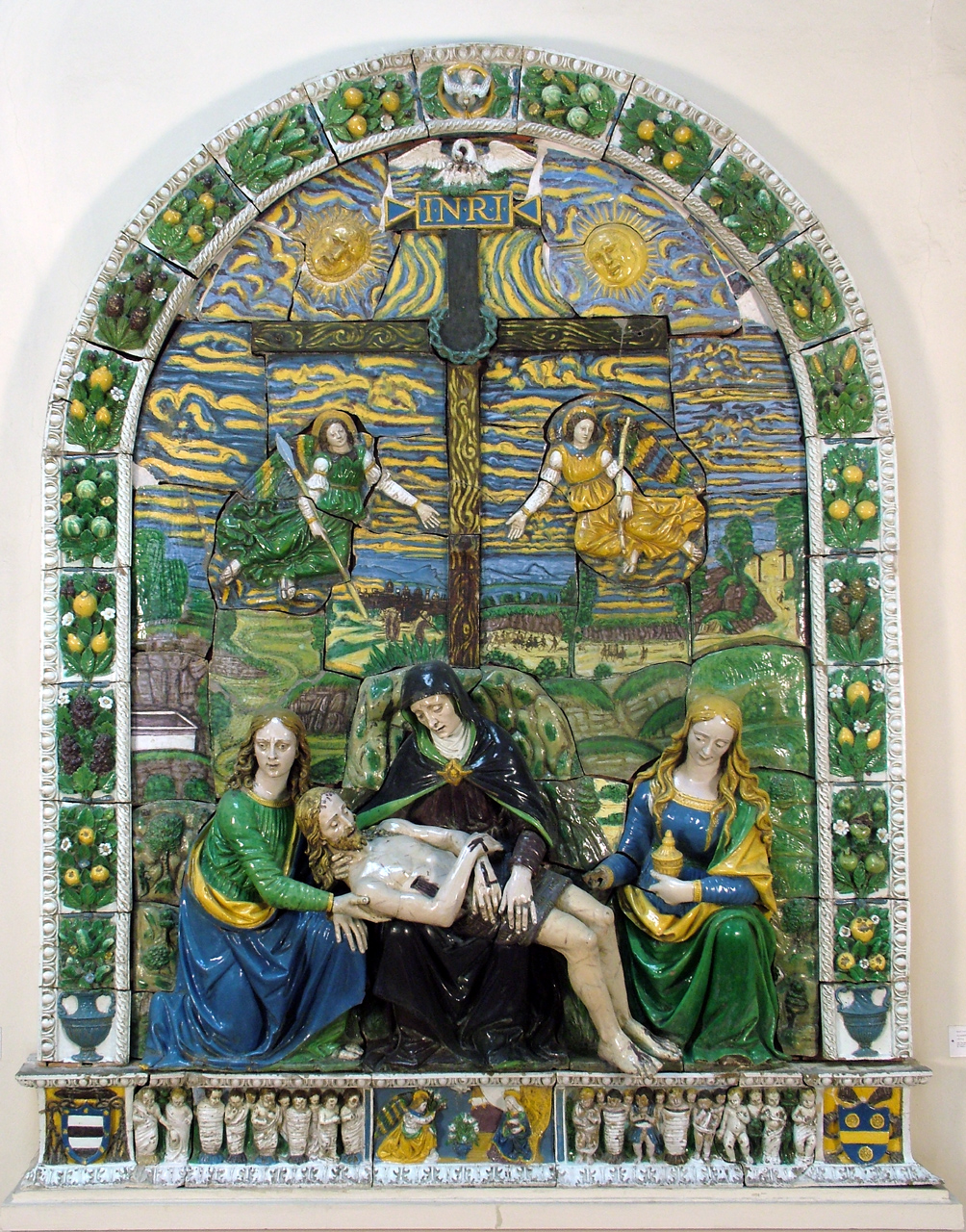 compianto sul Cristo morto (rilievo) di Della Robbia Giovanni (sec. XVI)