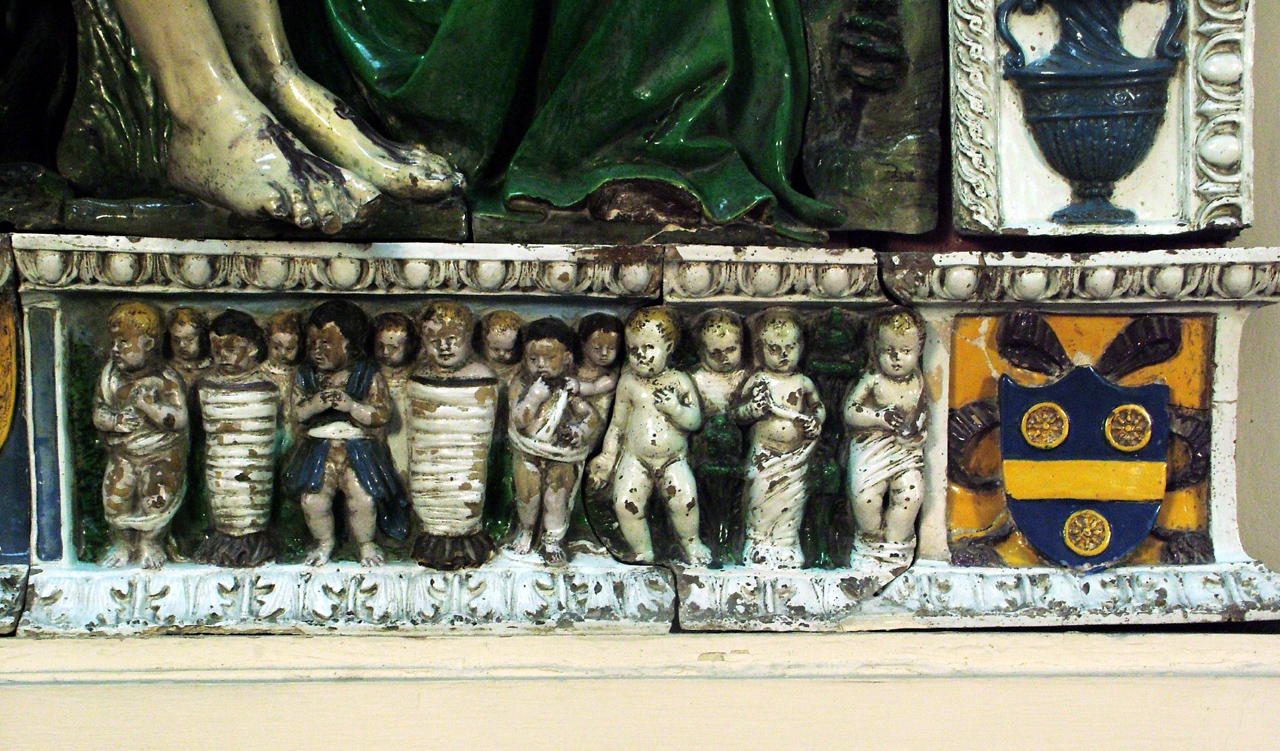 Annunciazione, Innocenti (predella) di Della Robbia Giovanni (sec. XVI)